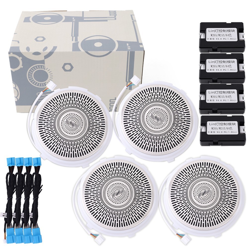 W205 X253 Speaker Tweeter For Mercedes Benz C Class 64 Colors Led-Ambient Light