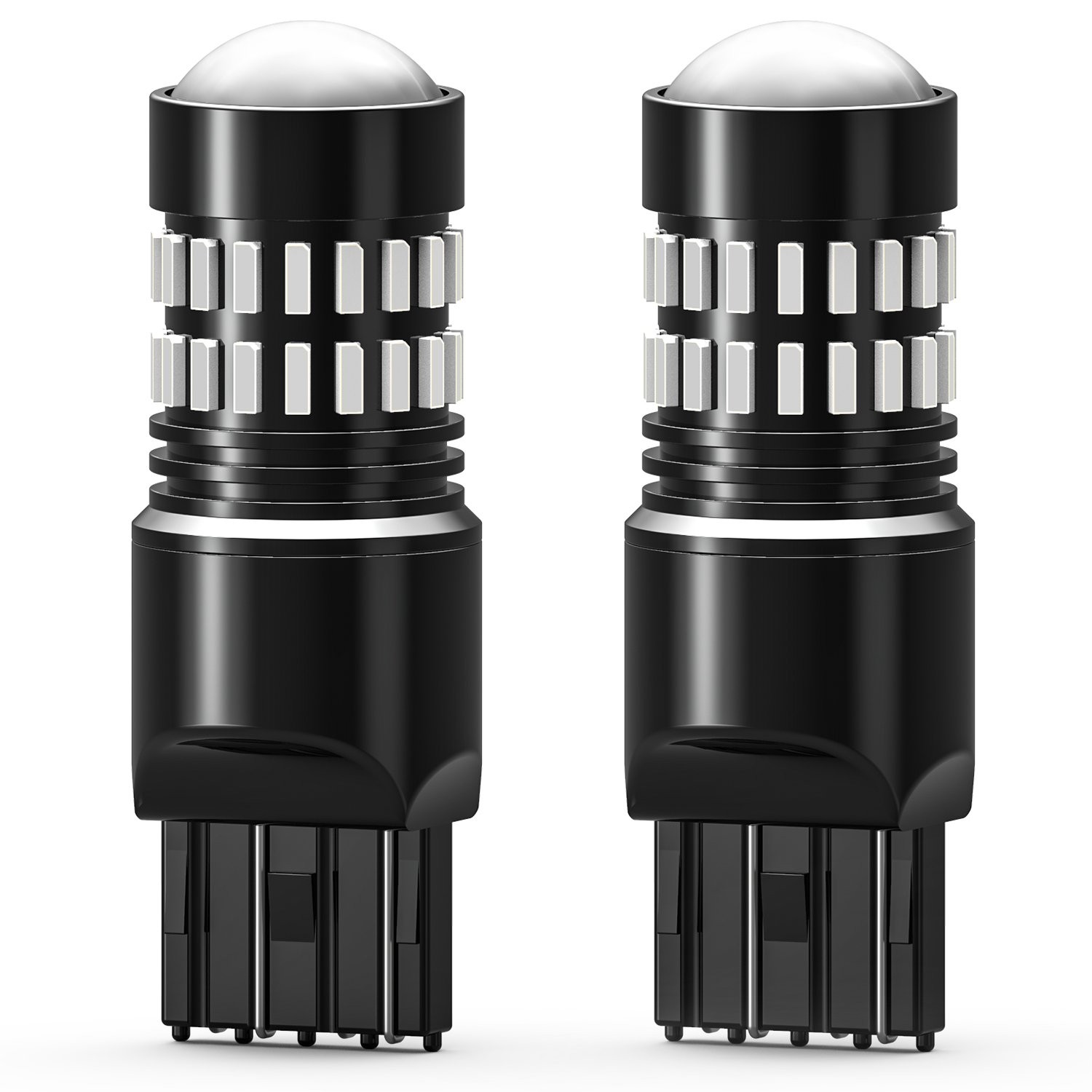 AUXITO 7440 7443 Red Flash Brake Tail Stop Light LED Bulbs for GMC Ford Toyota