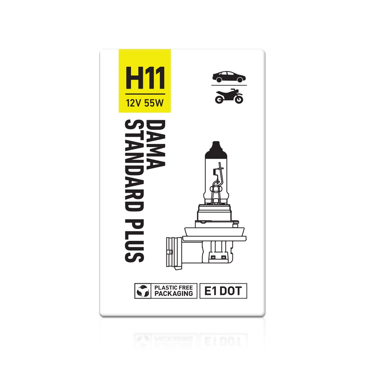 H11 Halogen Headlight Bulbs Low Beam Fog Light Replacement Pair 55W 12V DOT 2X