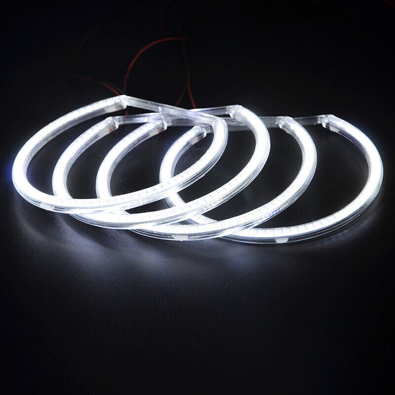 4pcs LED White Angel Eyes Lamp Halo Ring Car Headlight For BMW E36 E38 E39 E46
