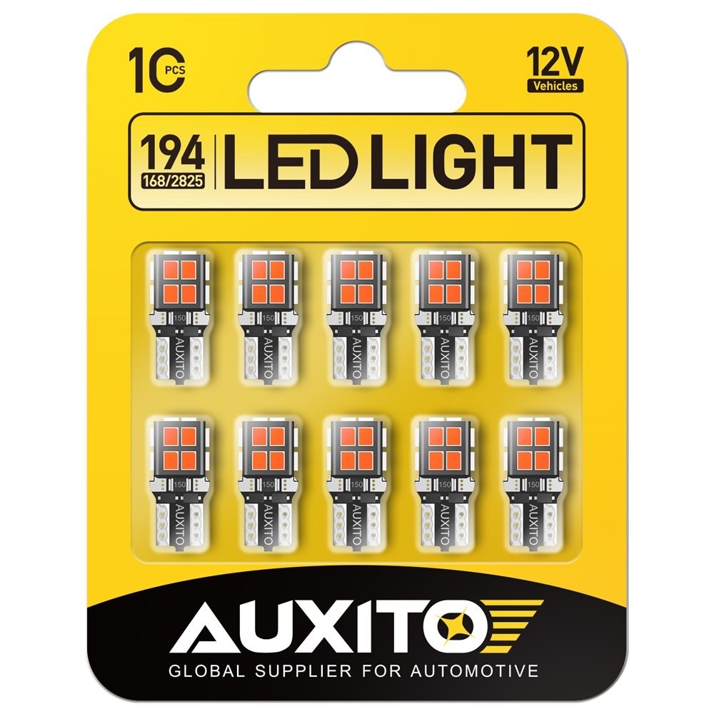 10x 194 T10 W5W LED Bulbs Car Interior License Light 2825 192 14-SMD Super Red
