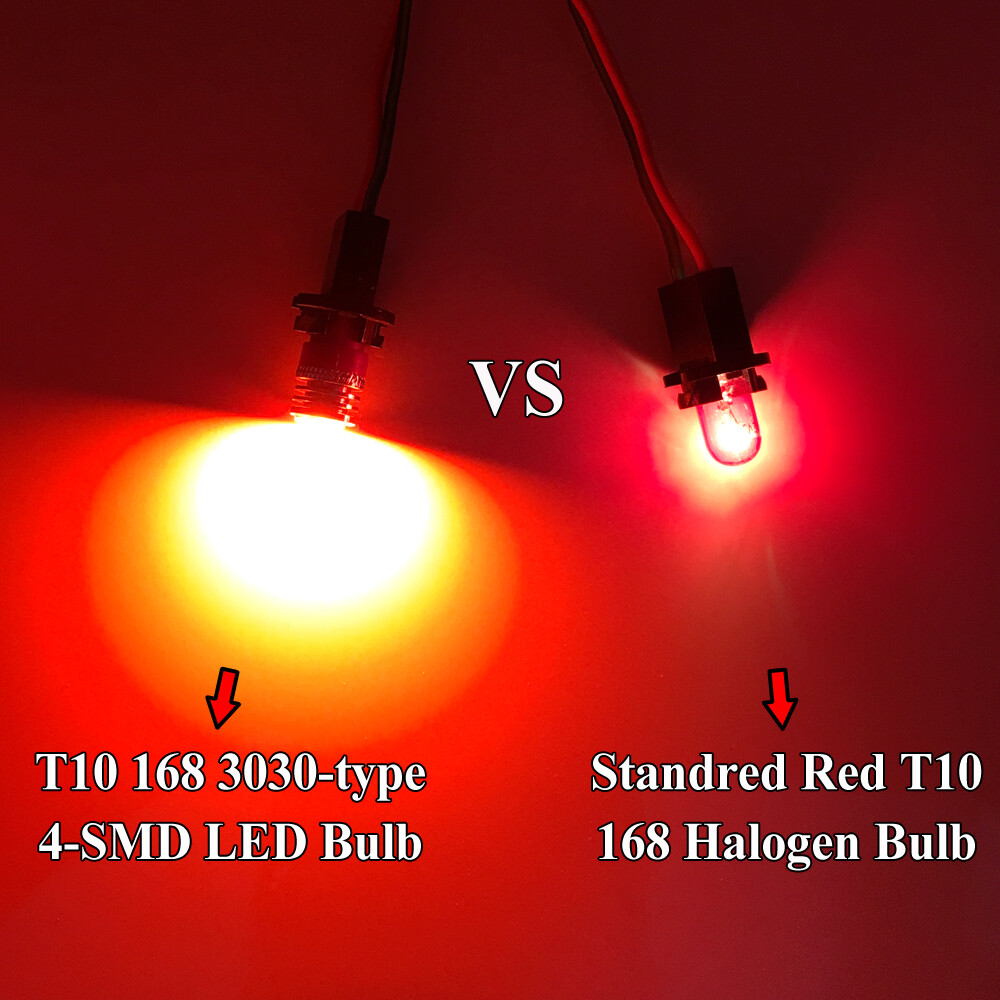 2 Brilliant Red LED Lights Fit for 2013-2015 Honda Accord Headlight Strip Bulbs