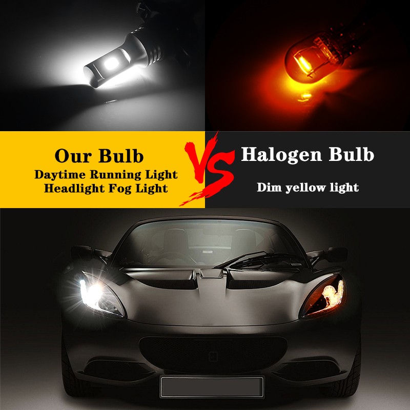 5202 LED Bulbs 6000K Xenon White Super Bright Fog Light DRL Lamps High Power