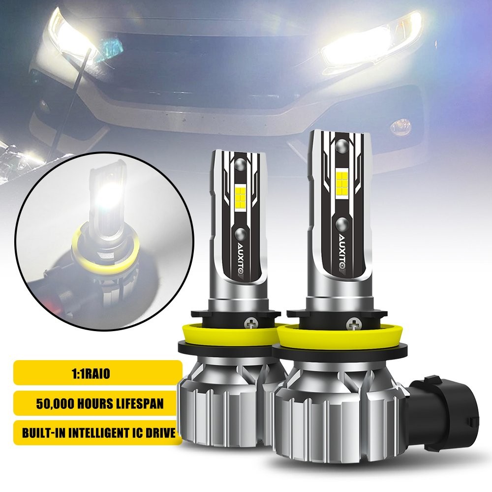 H11 Fog Light DRL LED Headlight Bulbs Kit High Low Beam 6500K White 100W AUXITO