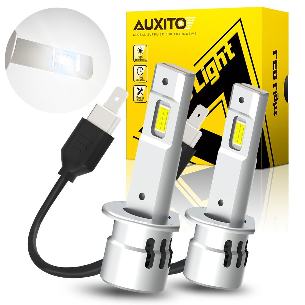 H1 LED Headlight High Beam or Low Beam Bulbs Conversion White Super Bright 2/4X