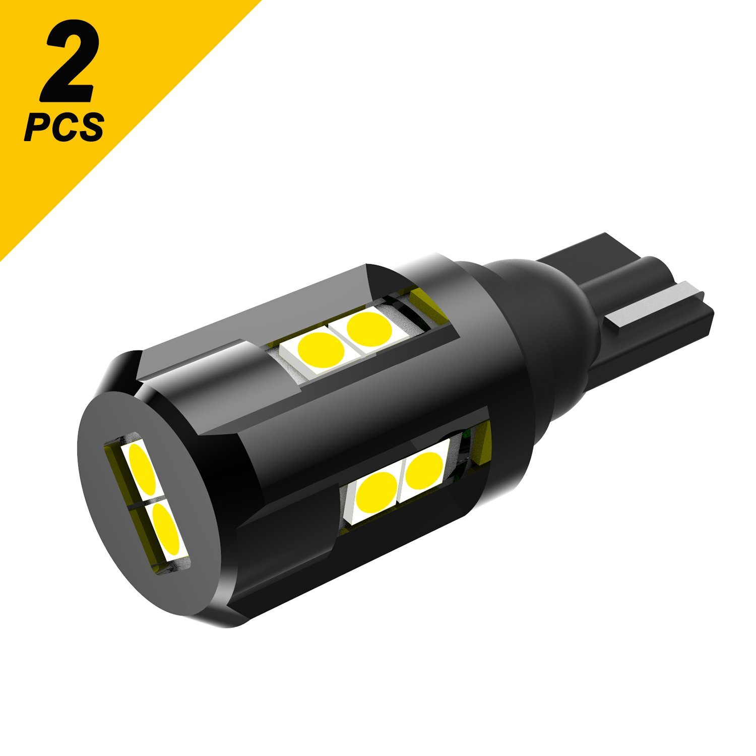 10-SMD CANBUS 921 912 T15 W16W LED Reverse Backup Super Light White Power 2000LM