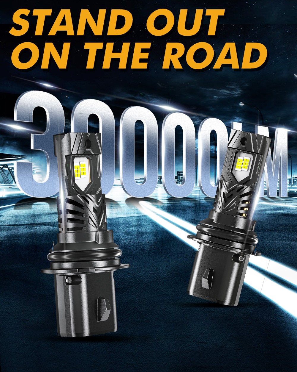 AUXBEAM 9004 LED Headlight for Dodge RAM 1500 2500 3500 1994-2001 High Low Bulbs