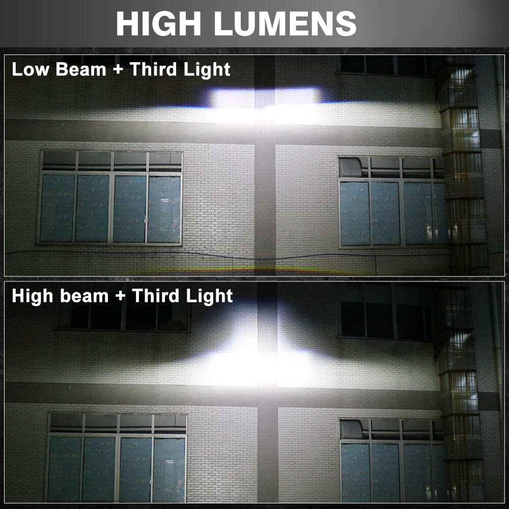 160W 40000LM Bi-LED Projector Headlights, 6000K, for Hella 3R G5 2X, 3.0″ Laser