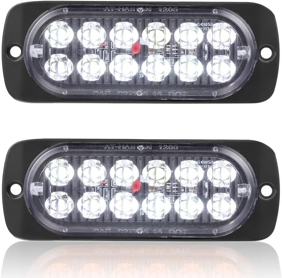 2-Pack of High-Brightness LED Backup Lights – Aluminum & Polycarbonate Housing