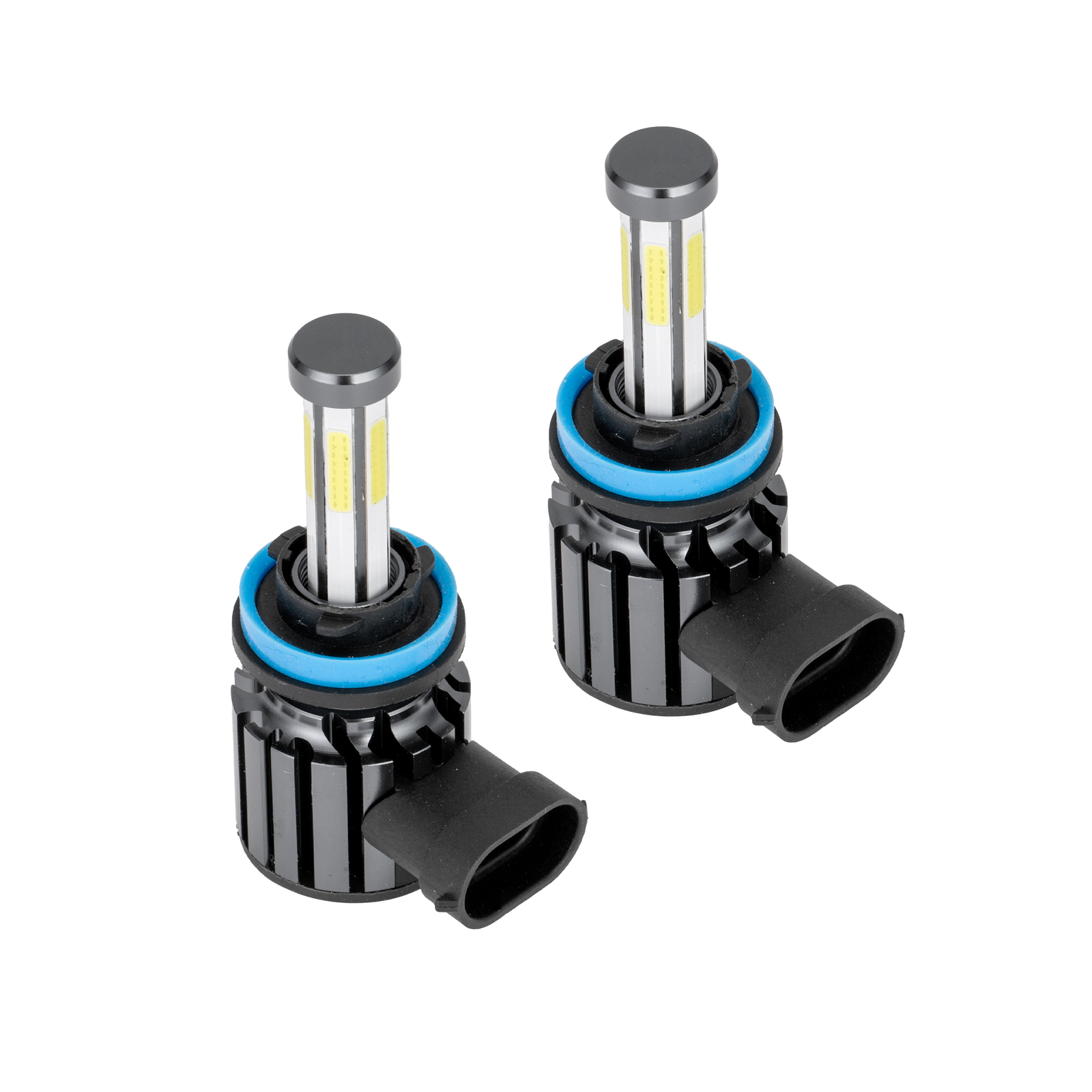 6-sides H11 H9 LED Headlight Super Bright Bulb Kit White 2800000LM High/Low Beam