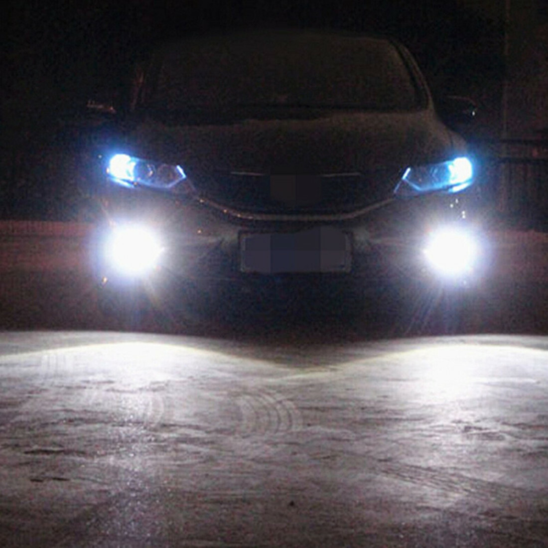 2X H8 H11 COB LED 6000k Super White High Power 160W Fog Light Bulbs Lamp Set