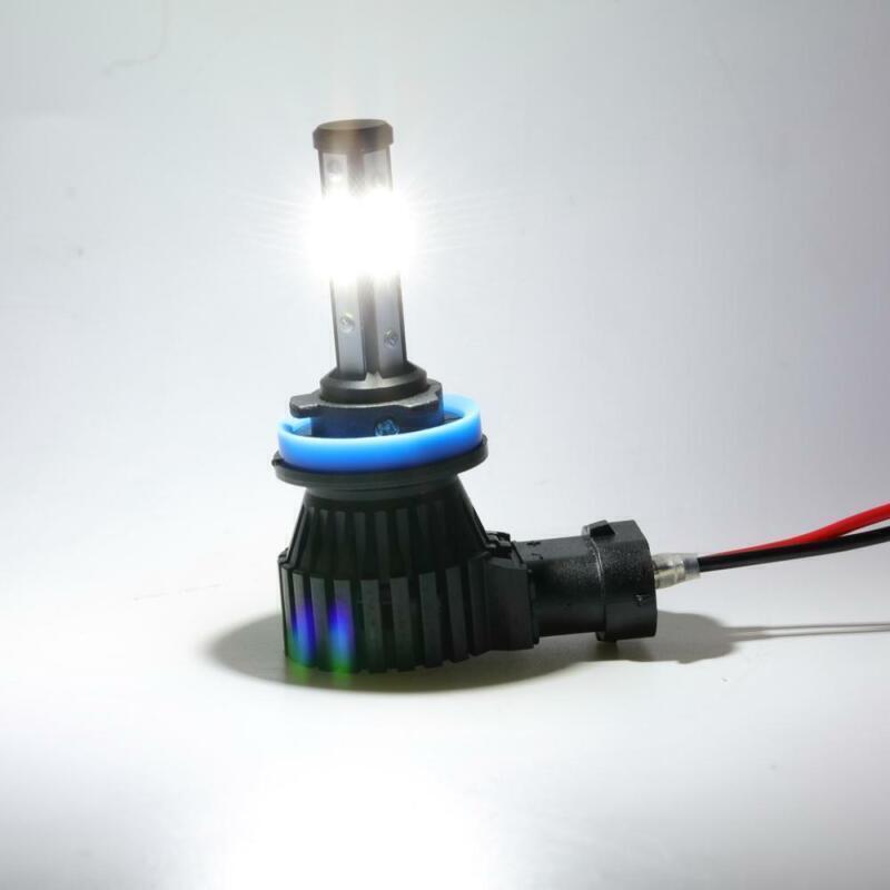 4-Side H9 H11 LED Headlight High Low Beam Bulb Super Bright 6500K White 360000LM