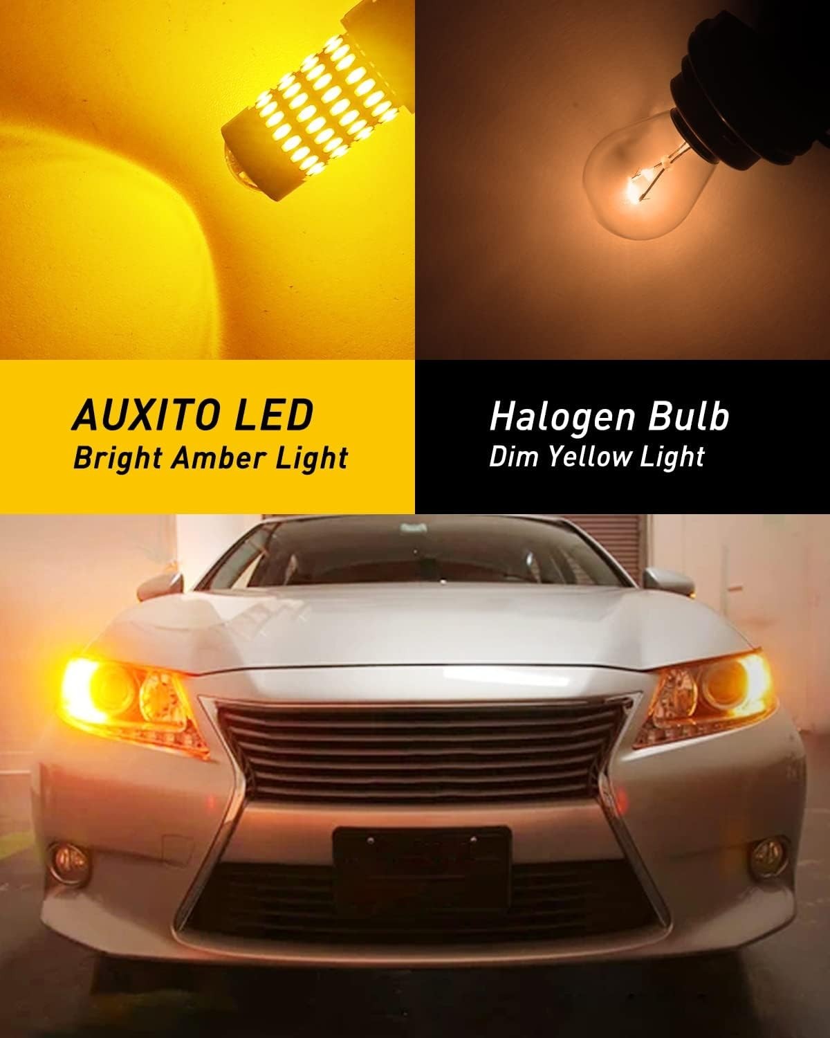 High Power 3056 Amber LED Blinker Bulbs – 1/3 Energy Consumption & Brightness