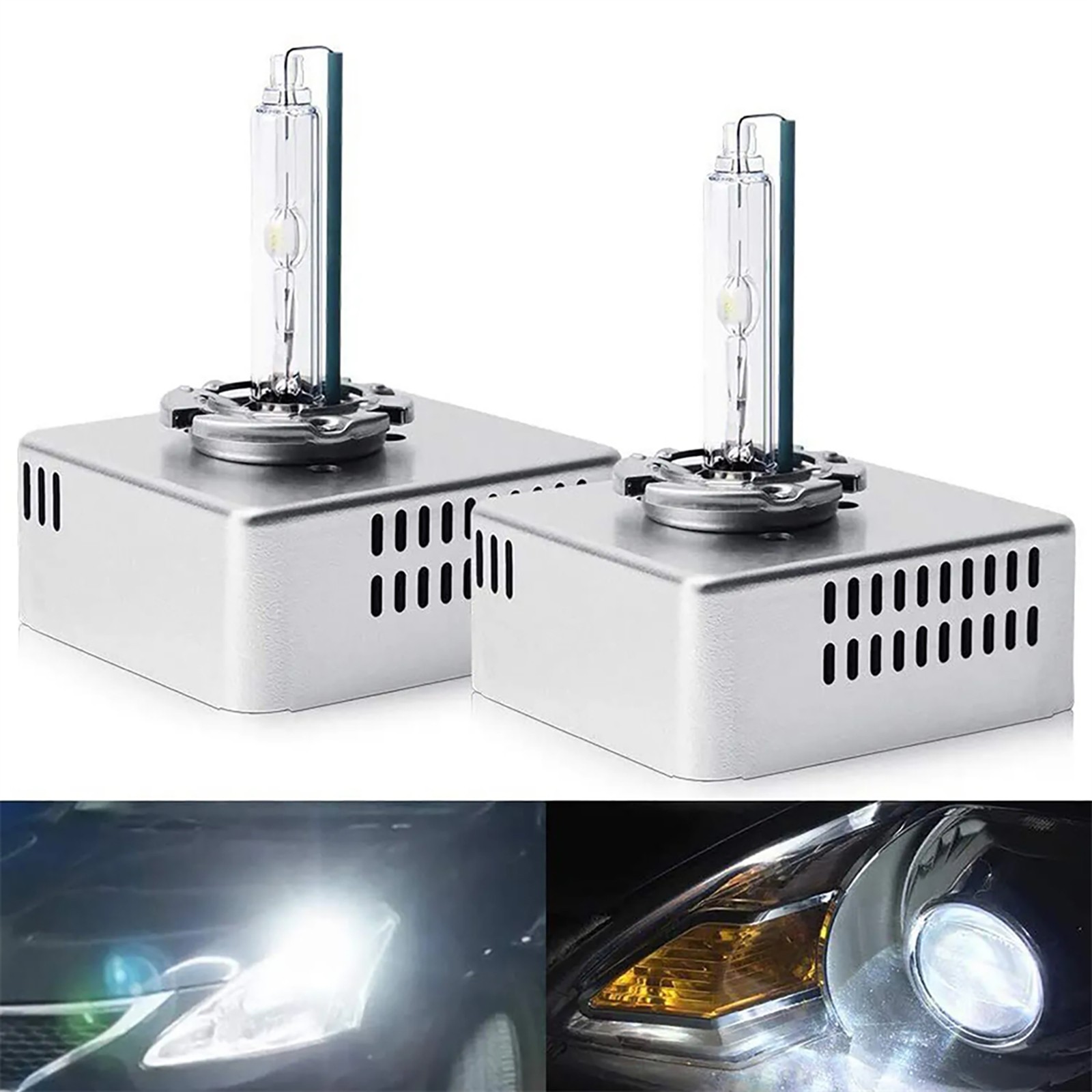 2* Xenon Headlight HID Bulb Kits For Chevrolet For Cadillac For Mercedes-Benz