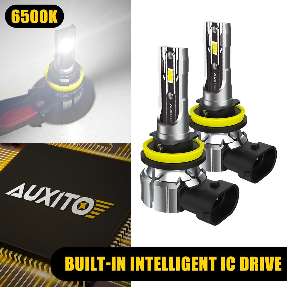 Auxito LED Headlight Combo High Low Beam Bulbs Kit Super White Bright Lamps Pair