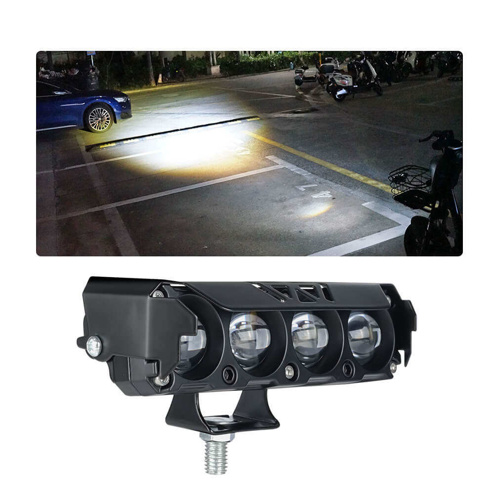 2X 5inch LED Work Light Bar Spot Pods Driving White+Yellow Offroad Fog Lamp SUV