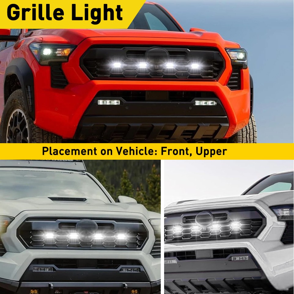LED Grille Light for 2024 2025 Toyota Tacoma TR D Off Road/Sport Accessories