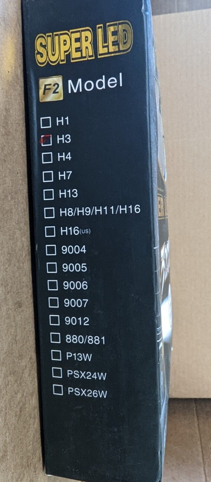 SUPER LED 3200LM Compatipal 3500K, 5500K, and 6500K