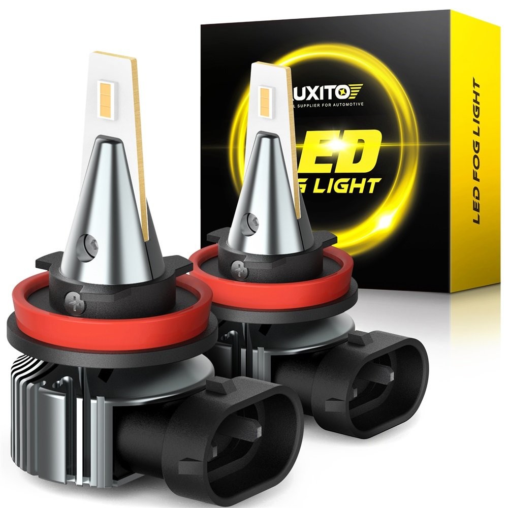 AUXITO H11 H8 H9 CSP LED Fog Light Bulbs Golden Yellow Car Driving DRL Lamp 28W