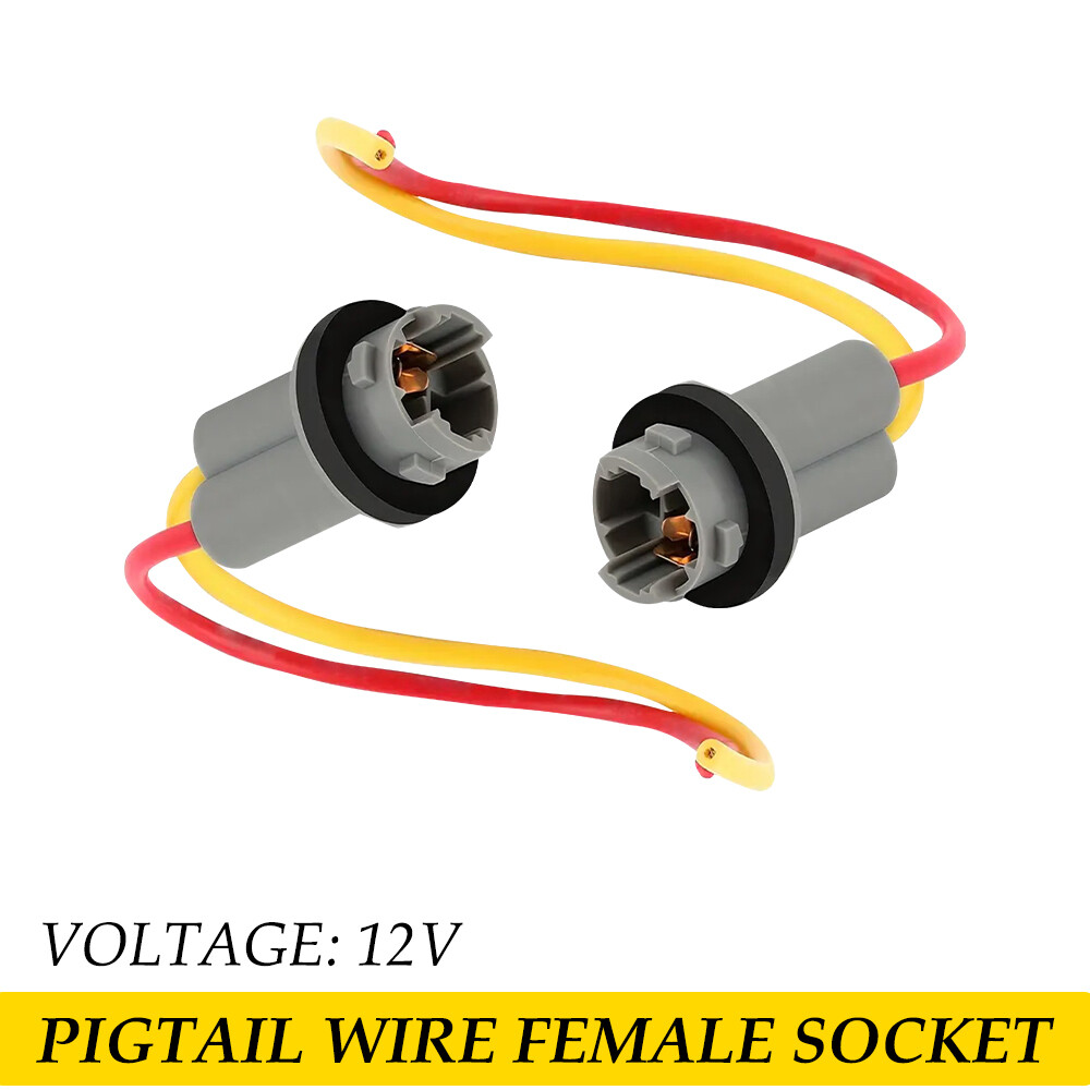 Pigtail Wire Female Socket for 2018Ford 194 T10 PGS Front Side Marker Light Plug