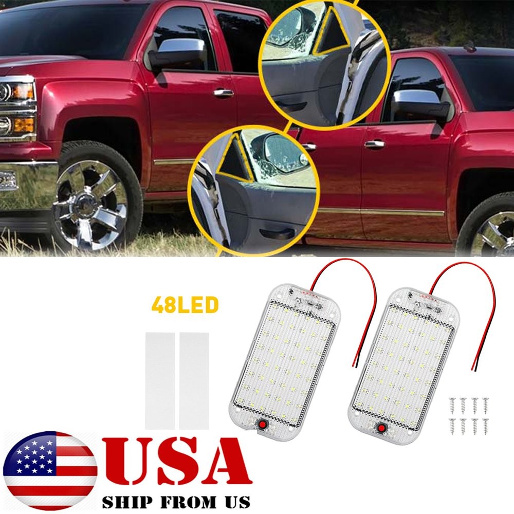 4Pcs 12V 60LED RV Ceiling Dome Light RV Interior Lighting for Car Trailer Truck