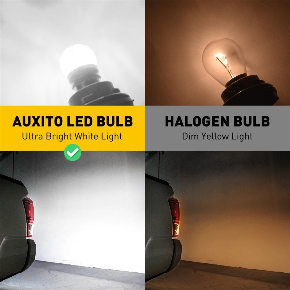AUXITO LED 1156 P21W Reverse Backup Light 7506 Lamp 6000K White Super Bright P