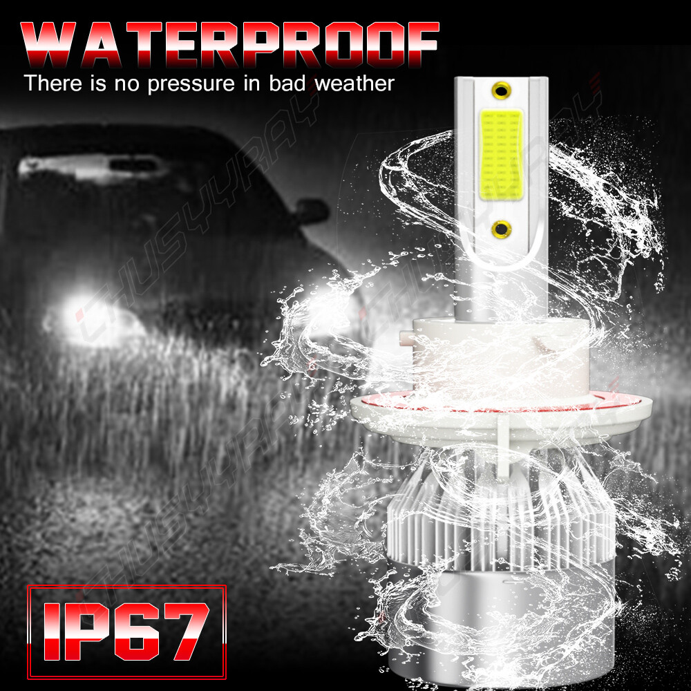 For 2004-2014 Ford F150 White LED Headlight Hi/Lo + Fog Light 4x Bulbs Combo