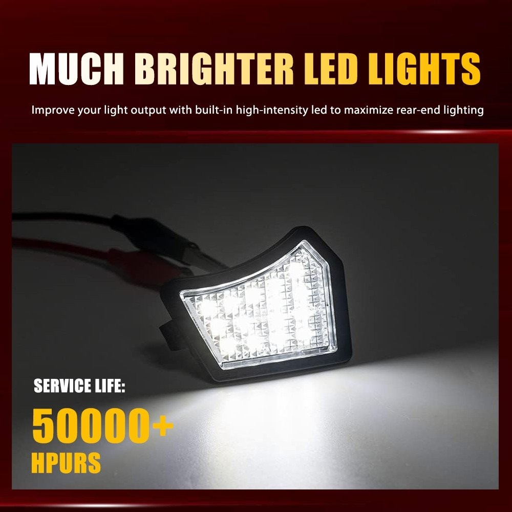 LED 2x Mirror Puddle Side Lights Assembly For Volvo S60 V60 II Jaguar XJ 2010-18