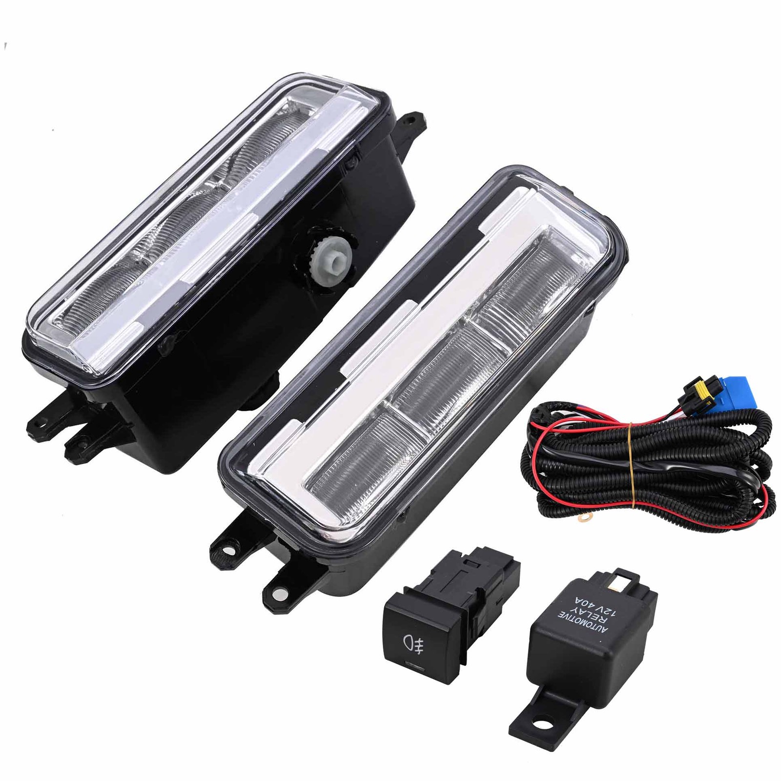 For 2024-2025 Toyota Tacoma LED Bumper Fog Lights Driving Lamps w/ Switch Pair