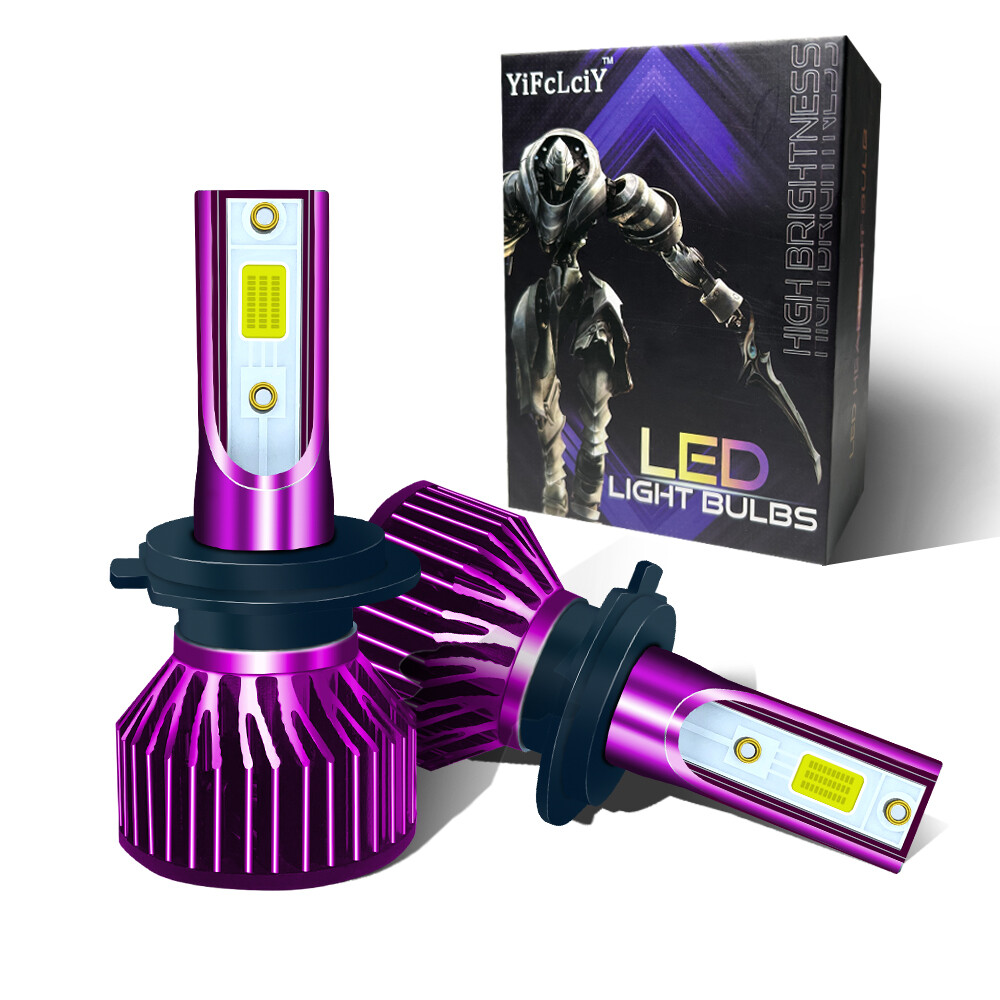 Kit 2 PCS H7 LED Bulbs Cool White High/Low Beam Conversion For F2 V6