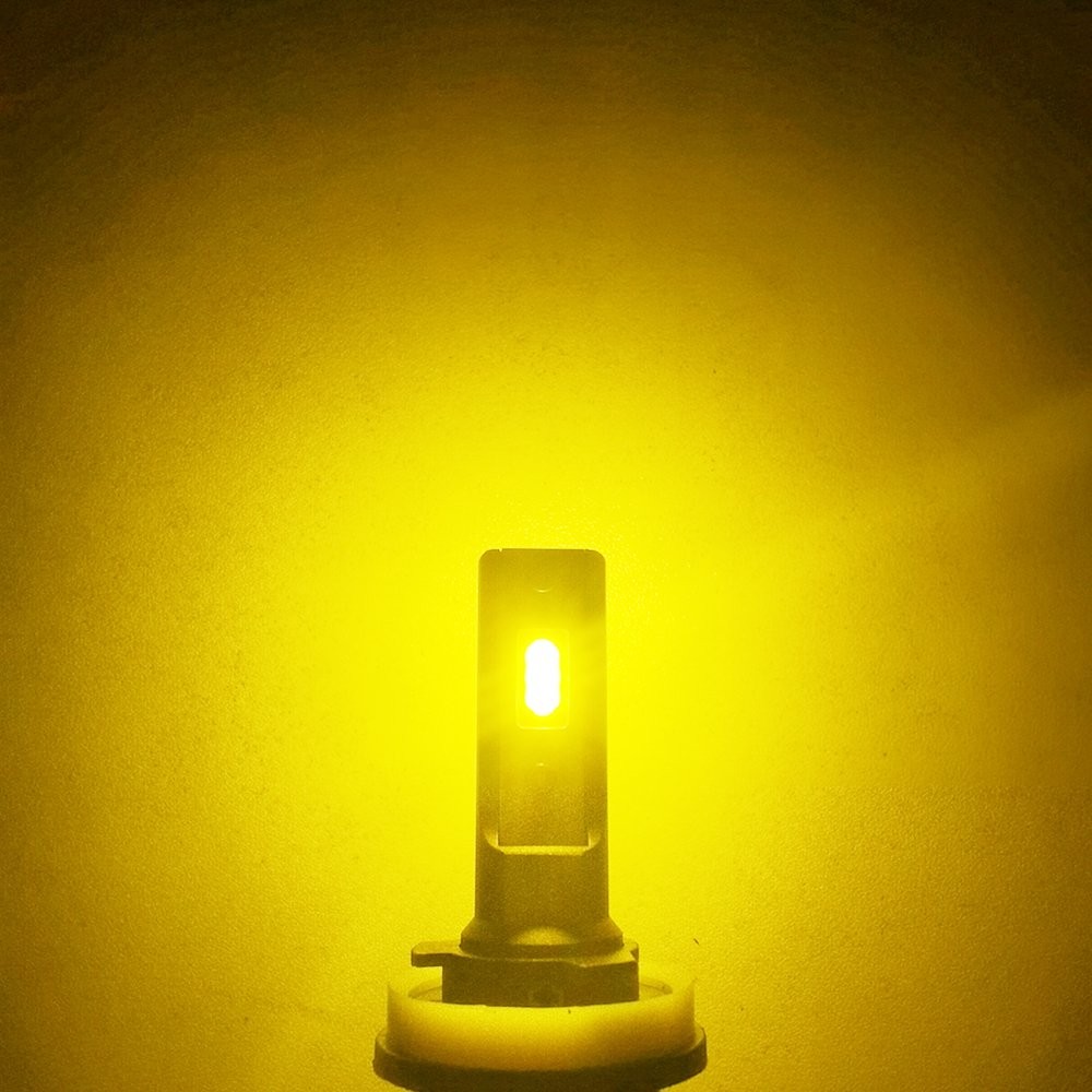 2-20X LED Fog Daytime Running Light Bulb H8/9/11 3000K Amber Super Bright AUXITO