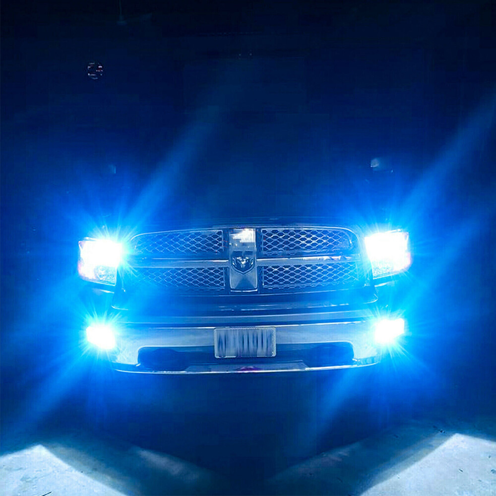 Ice Blue 9005 9006 LED Headlight Bulb Hi-Low Beam 4X For Buick Lucerne 2006-2011