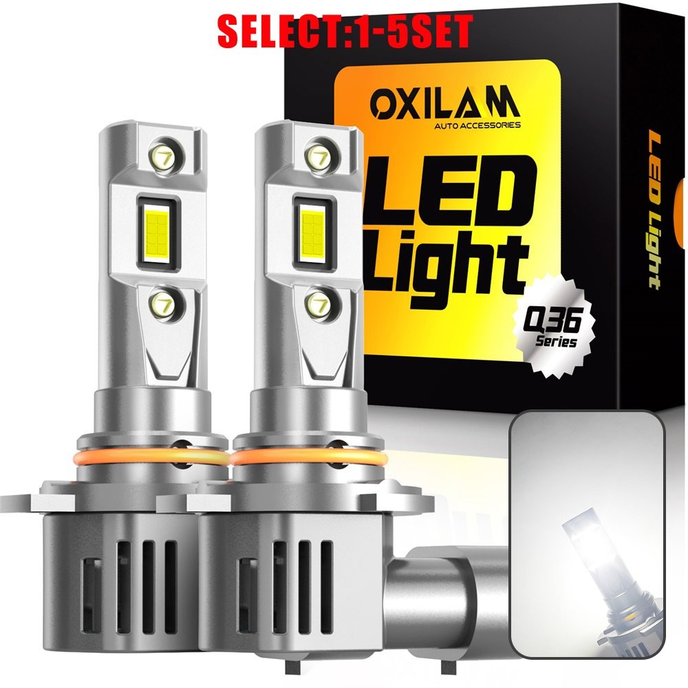 White 6500K 9012 HIR2 LED Headlight Bulbs Ultra Bright High Low Beam 100W 2-10X