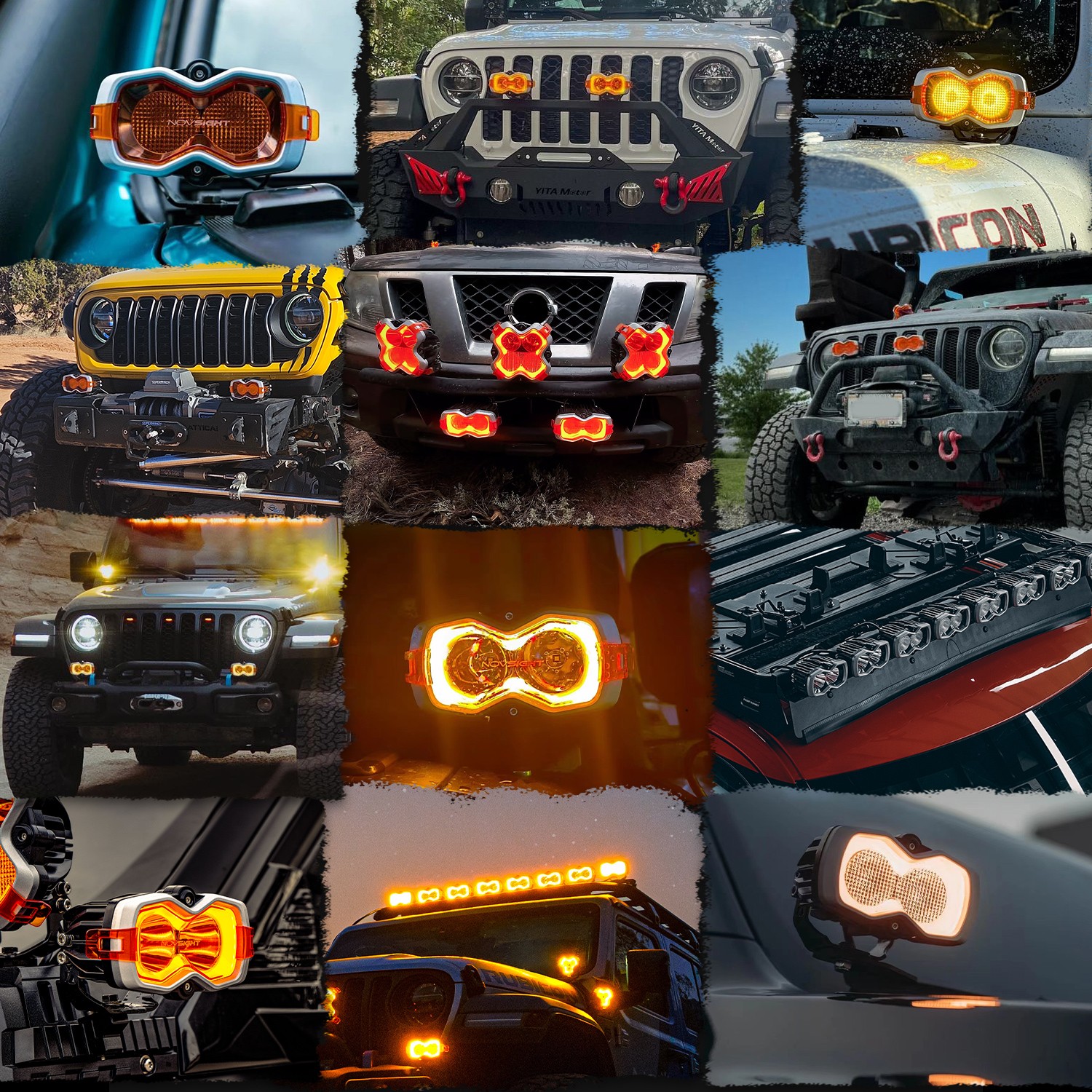 NOVSIGHT 3“ 4.5“ 6“ LED Driving Work Light Spot Flood Pods OffRoad Truck Lamp