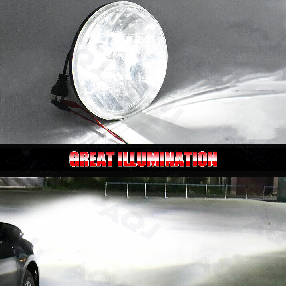 4PCS 5 3/4″ 5.75inch LED Headlights HI/LO Halo For Peterbilt 349 359
