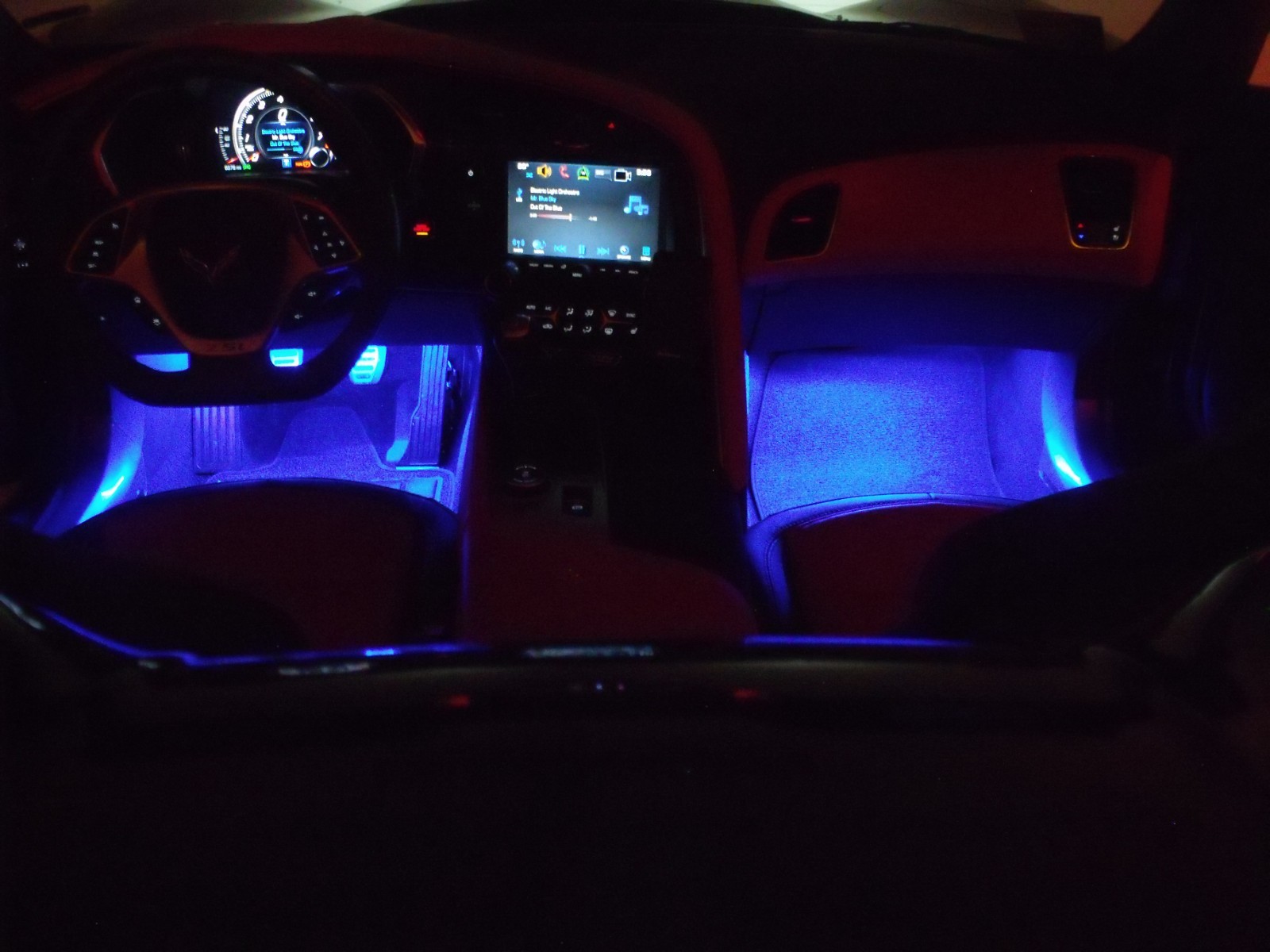 C8 CORVETTE FOOTWELL LED LIGHTING KIT , PLUG N PLAY