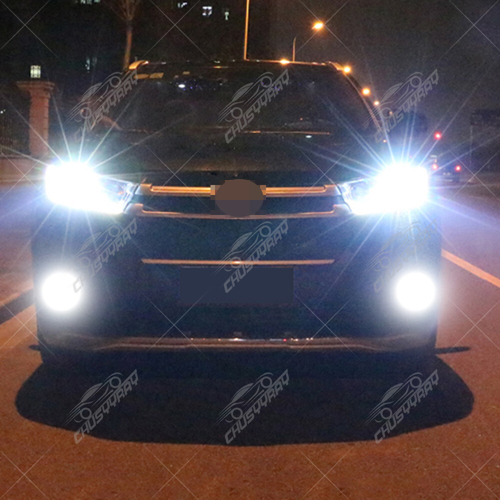 For 2007-2013 Acura MDX -4X LED DRL Daytime Running Light + Fog bulb 6000K White