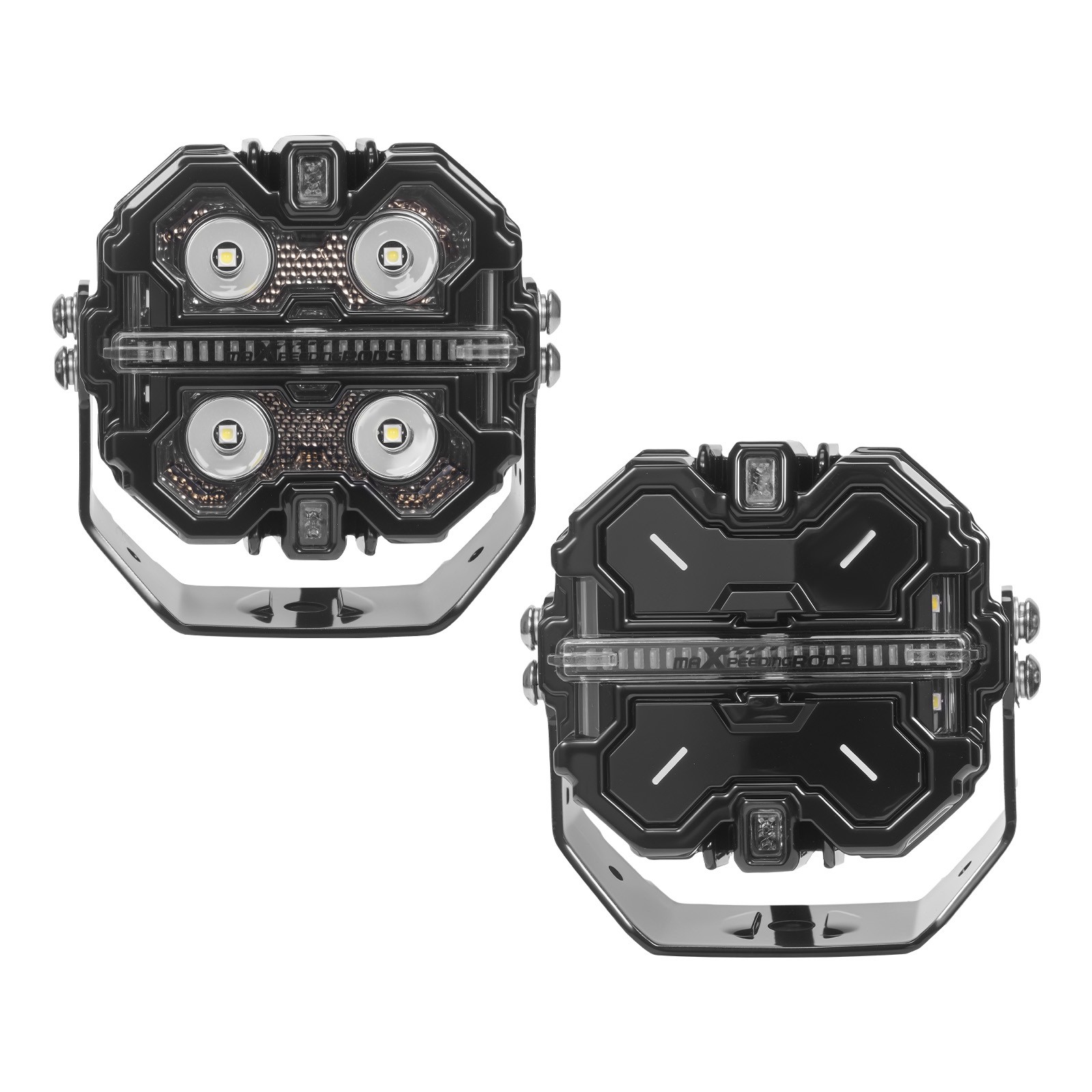 LED Driving Light Pods 3.5″ Spot Beam RGB DRL Aluminum Housing Off Road Lights