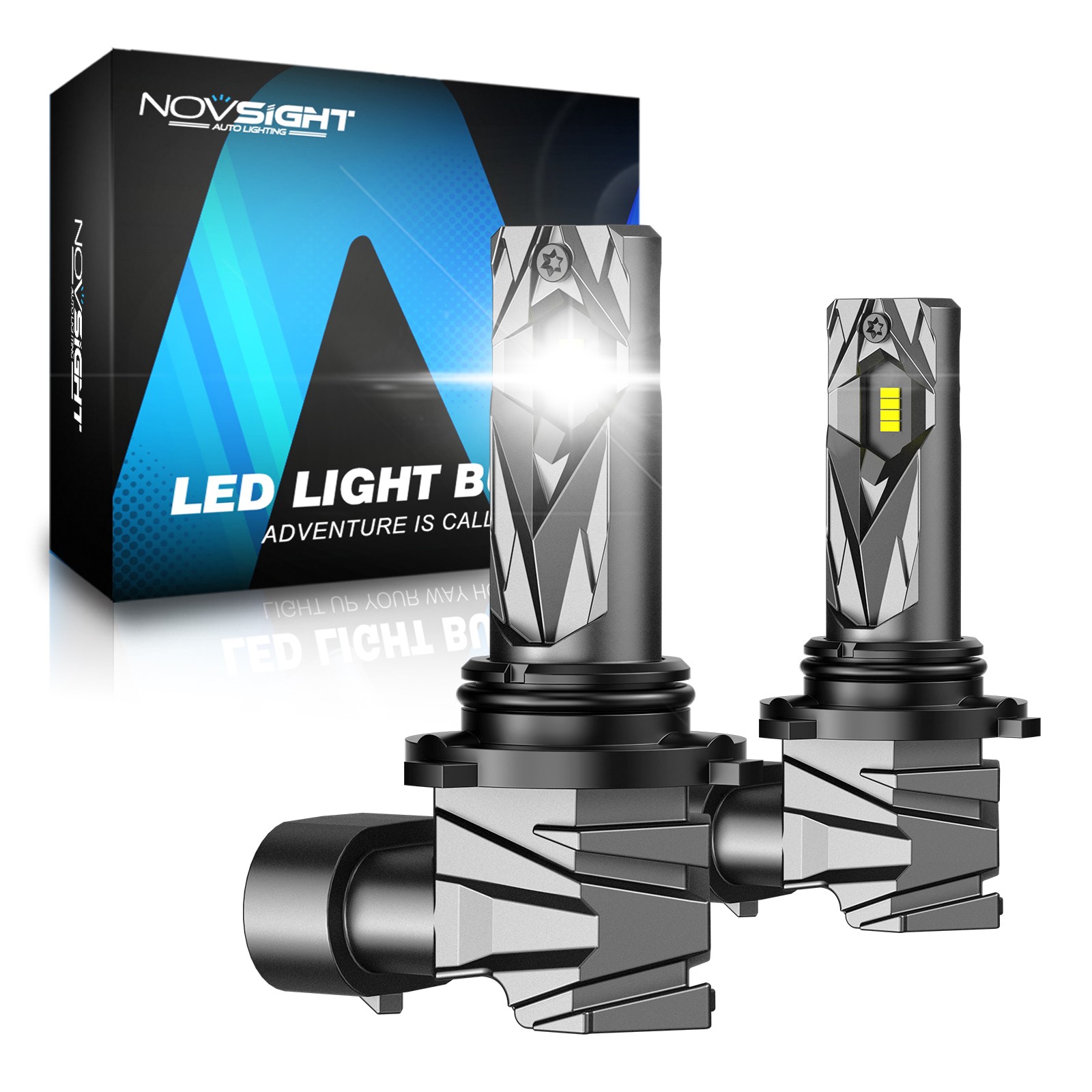 2x NOVSIGHT 9006 HB4 LED Headlight Bulb Low Beam Super Bright Cold White 20000LM