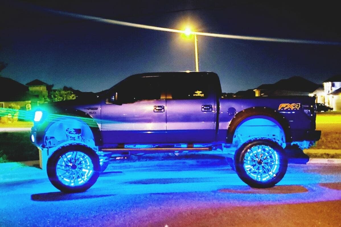 1FT/2FT/3FT/4FT/6.5FT Triple Row Bluetooth Chasing LED Strip Light for Slingshot