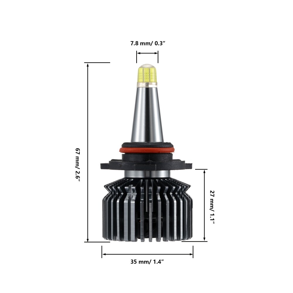 6-Sides 9005 LED Headlight Super Bright Bulbs Kit 330000LM HIGH/LOW Beam 6000K