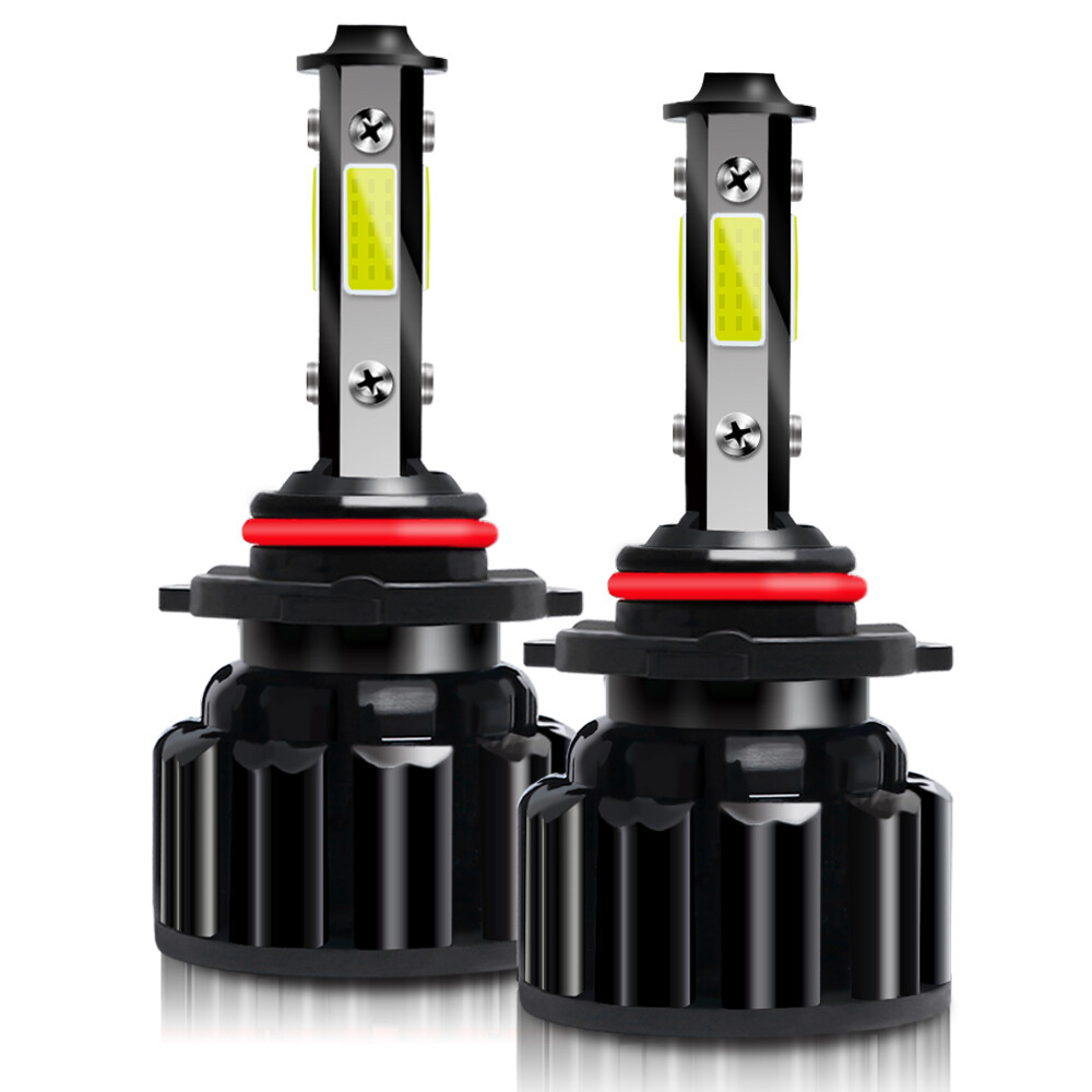 4-Sides 9005 HB3 LED Headlight Bulbs High Beam 6000K Bright White Conversion Kit