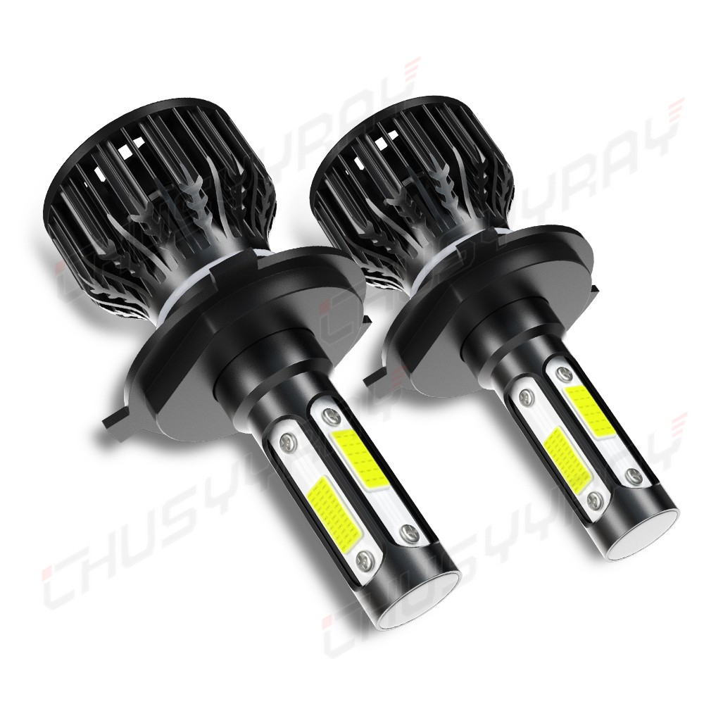H4 9003 Ice Blue LED Headlight Bulb Conversion Kit High Low Beam 8000K 72000LM
