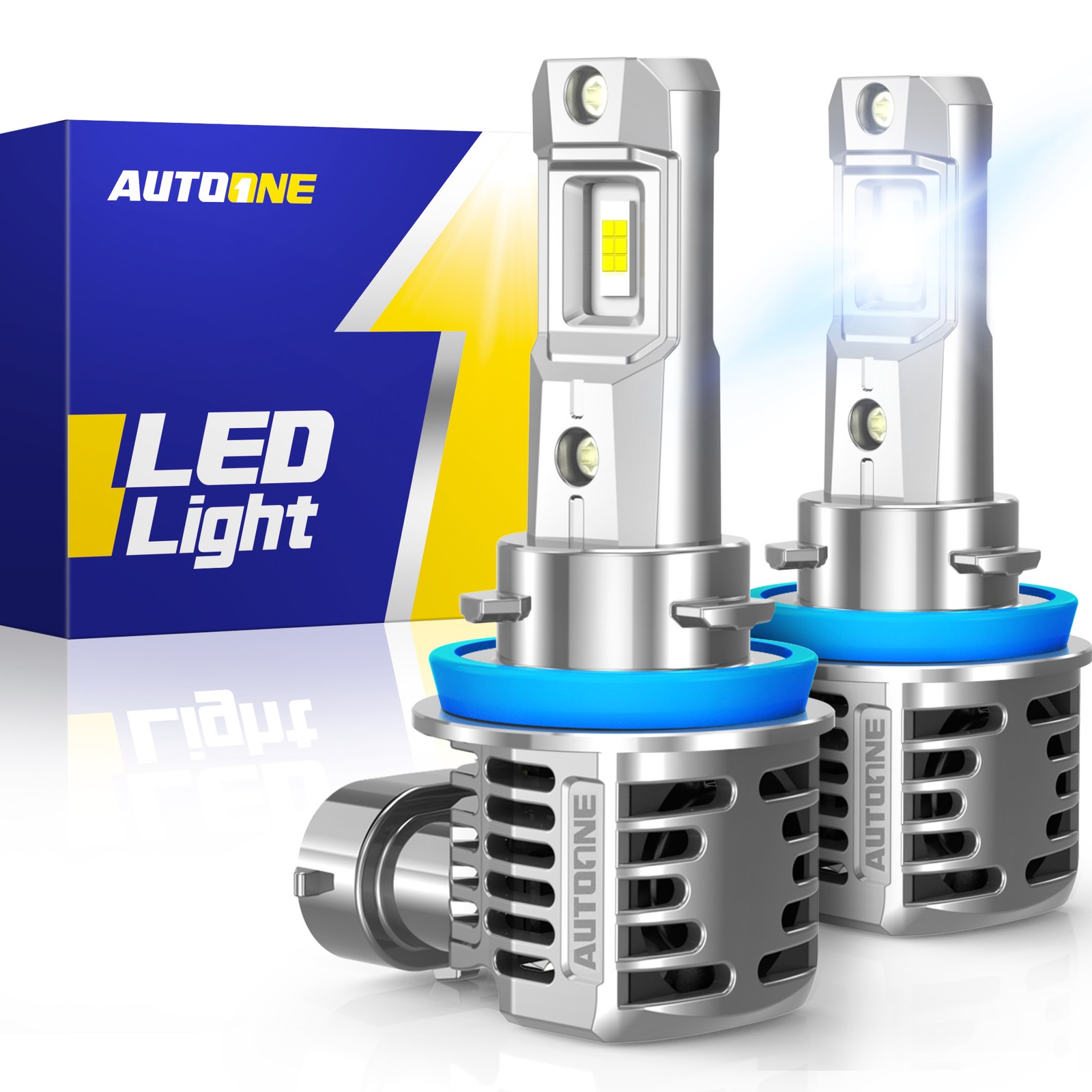 2x H8/H9/H11 LED Headlight Bulb Conversion Kit Low Beam 6500K White Super Bright