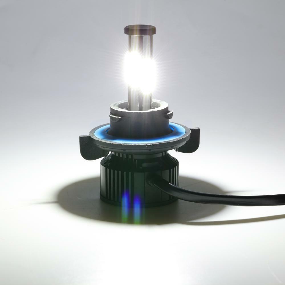 6-Sides 9008 H13 360° LED Headlight Bulbs Kit High Low Beam 6500K Bright White