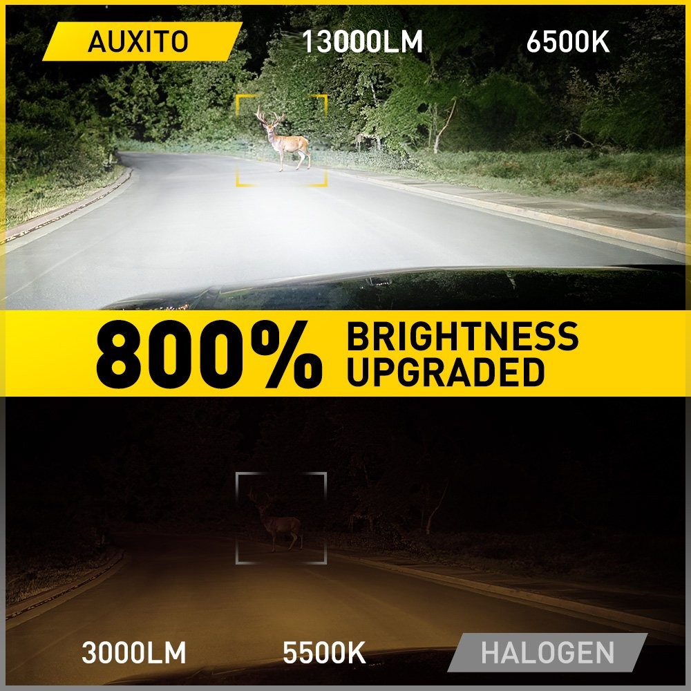AUXITO HB5 9007 LED Headlight Bulbs High Low Beam Conversion 6000K Bright 2-20X
