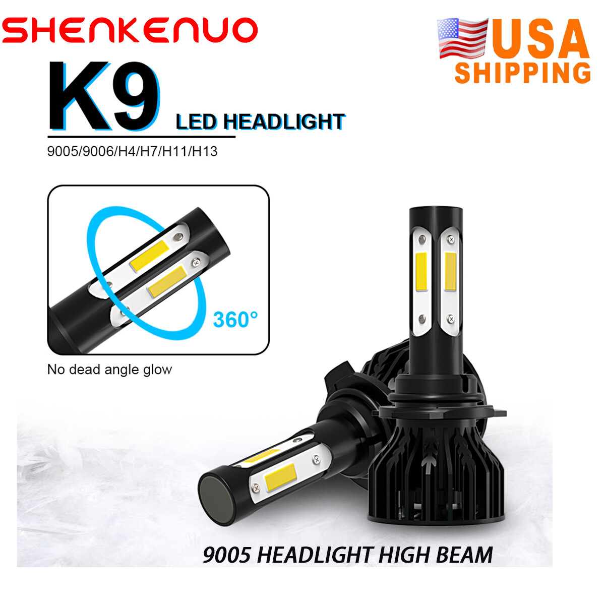 For Toyota Corolla 2009-2013 LED Combo Headlight Fog Light Kit Bulbs White 6500K