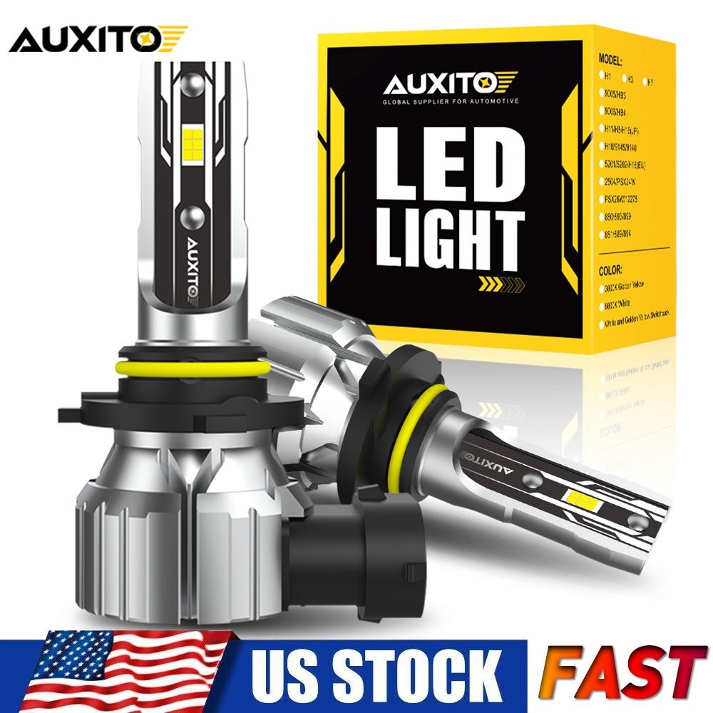 AUXITO 9006 HB4 LED Headlight Bulb High Low Beam 40000LM Super Bright E2 Series