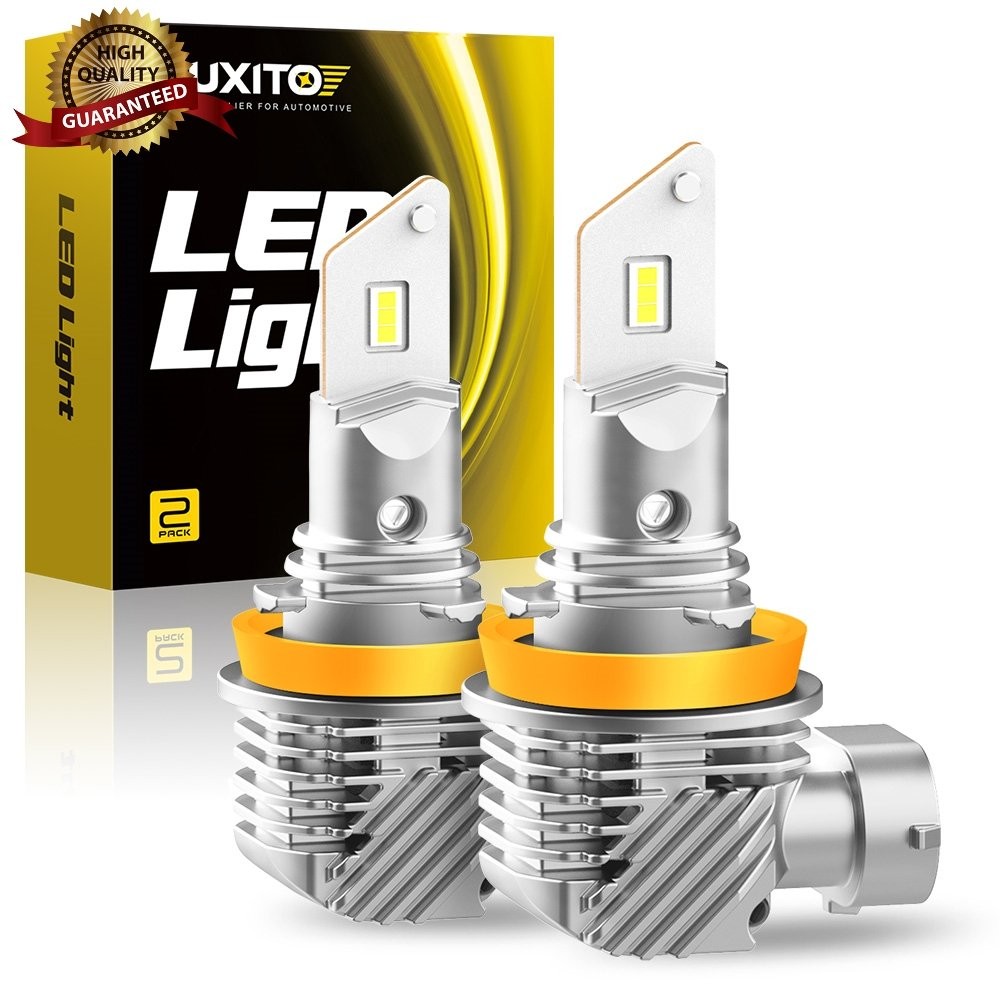 2X H11/H8/H9 LED Headlight Bulbs 500% High Brightness 6000K White Plug and Play