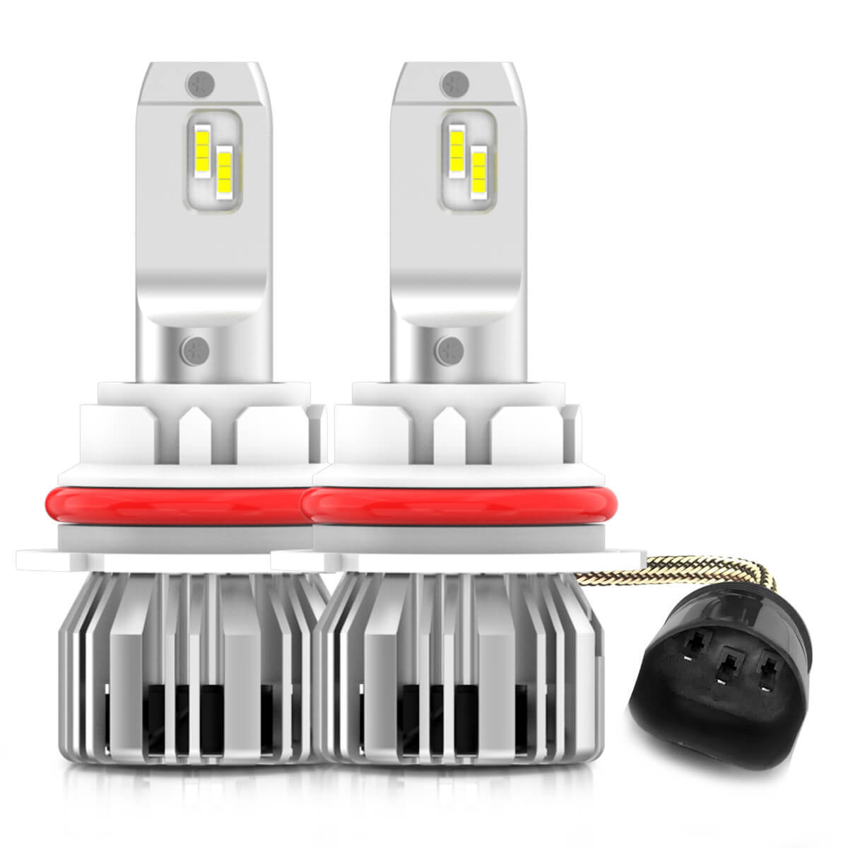 2x 9004 LED Headlight Bulbs Kit White 6000K HB1 Hi/Lo Beam Free Return LCplus